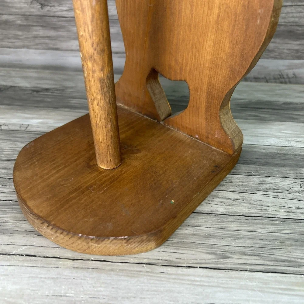 Wooden Goose Paper Towel Holder‎ Country Rustic Cottage Granny Kitschy Vintage